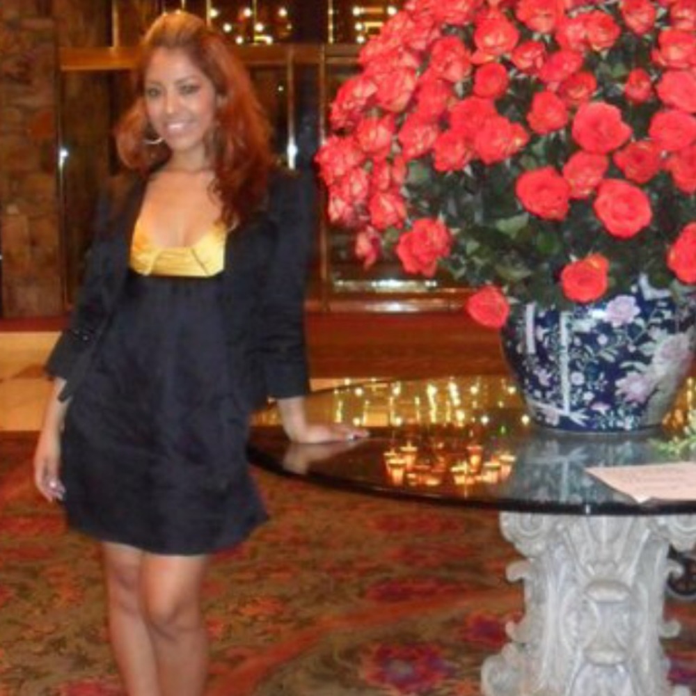 Black with gold Bebe  dress. 100% silk